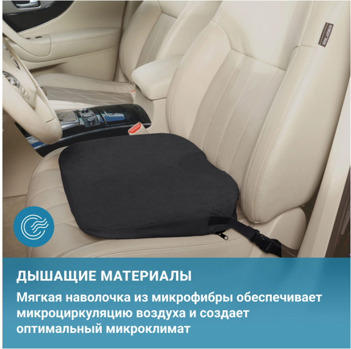 Ортопедическая подушка Spectra Seat П17 Трелакс с откосом на сиденье купить в OrtoMir24